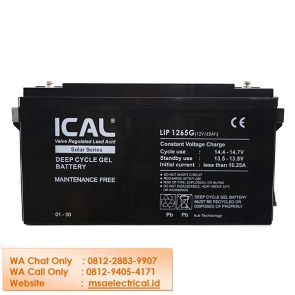 Battery ICAL LIP1265G 12V / 65Ah