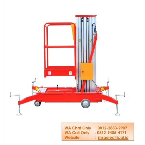 Dalton Hydraulic Ladder Single Mast Aerial Aluminum Work Platform
