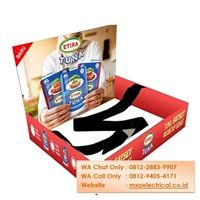 Custom branding display hawker rack made of impraboard PP Board material