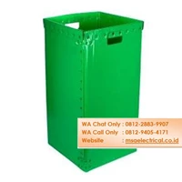 Lidless Trash Box Made of Impraboard