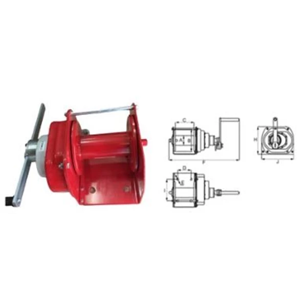 Portable Cable Hand Winch 1 Ton