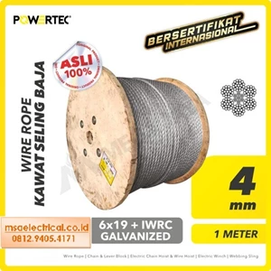 Wire Rope Sling Powertec 19×7 + IWRC Non Rotating 4 mm