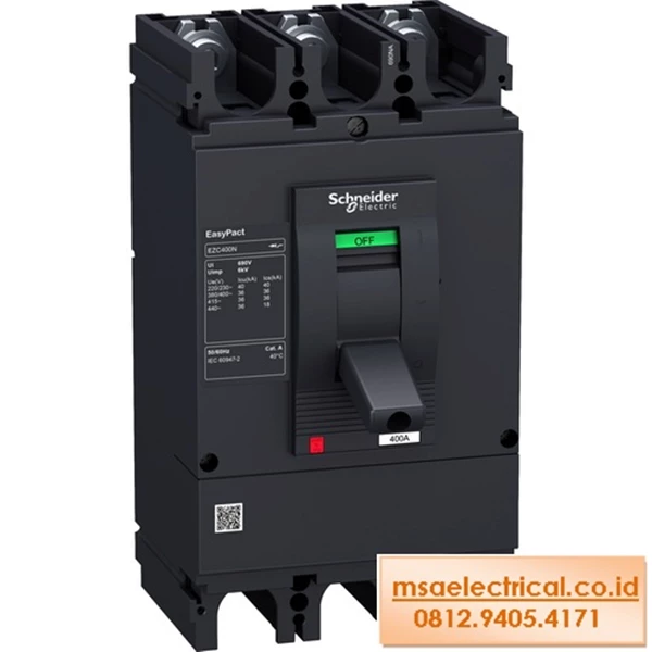 MCCB / Mold Case Circuit Breaker Schneider 4P 500A 36kA EZC630N4500N